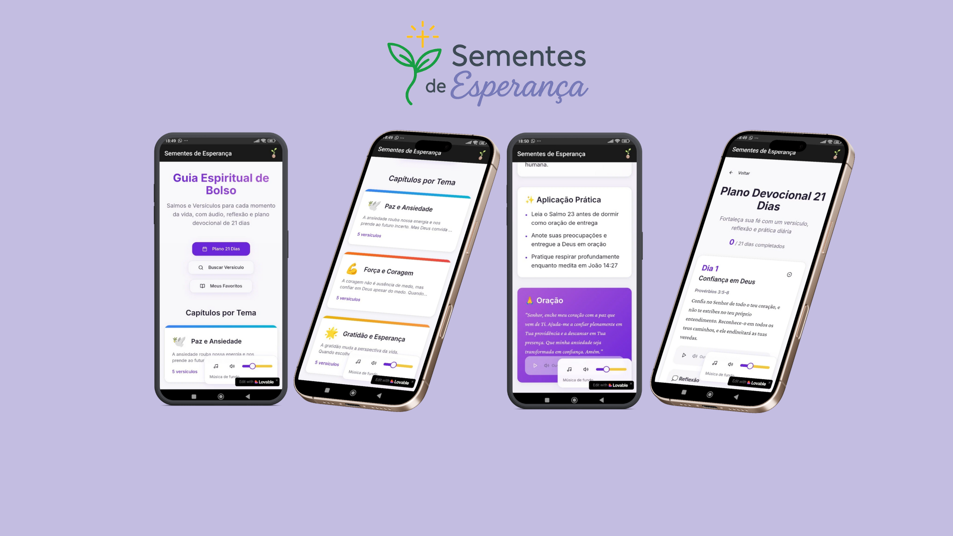 app sementes de esperança